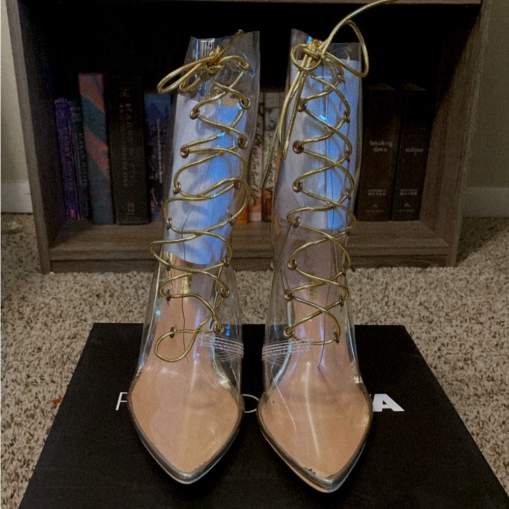 Brand New Never Been Worn “I Said Never Bootie” from Fashion Nova